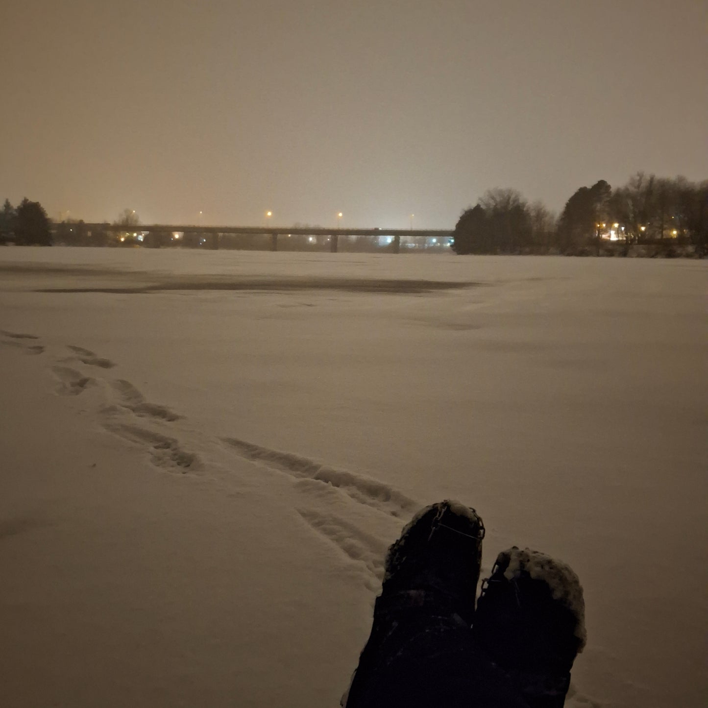 I walked on the river