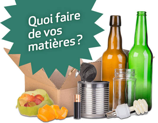 Quoi faire des vos matières?