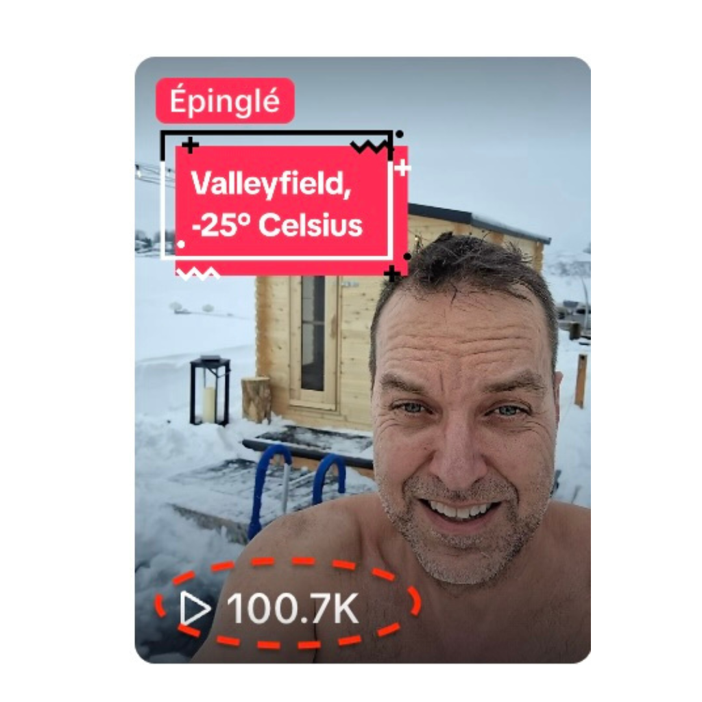 NordiQ Sauna 142 000 vues sur Tik Tok David Humoriste