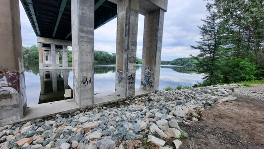 Trouve La Chaise Et Souche Près Du Pont Jacques Cartier De Sherbrooke 16 Juillet 2021 (Vue