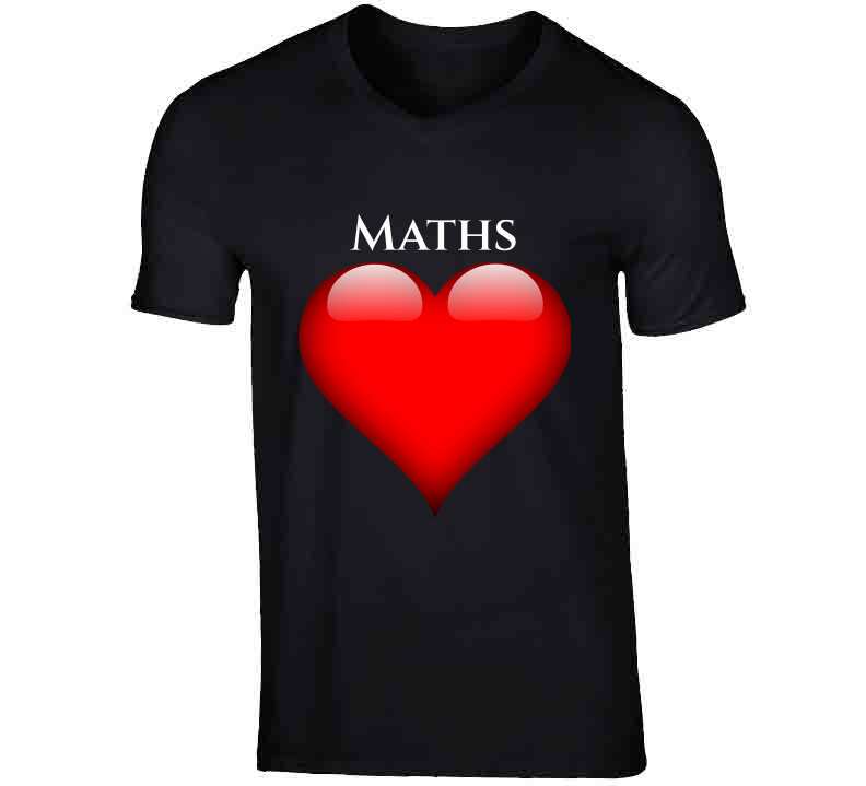 J’aime Les Maths V-Neck / Black Small T-Shirt