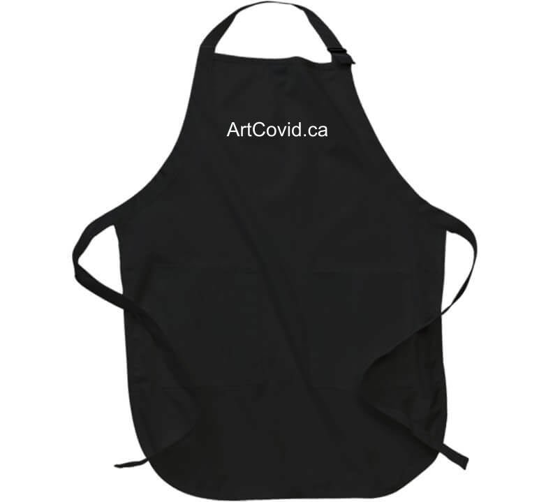 Artcovid.ca T Shirt Apron / Black Large T-Shirt