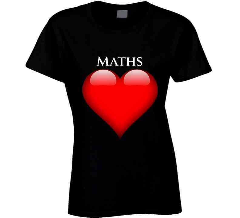 J’aime Les Maths Ladies / Black Small T-Shirt