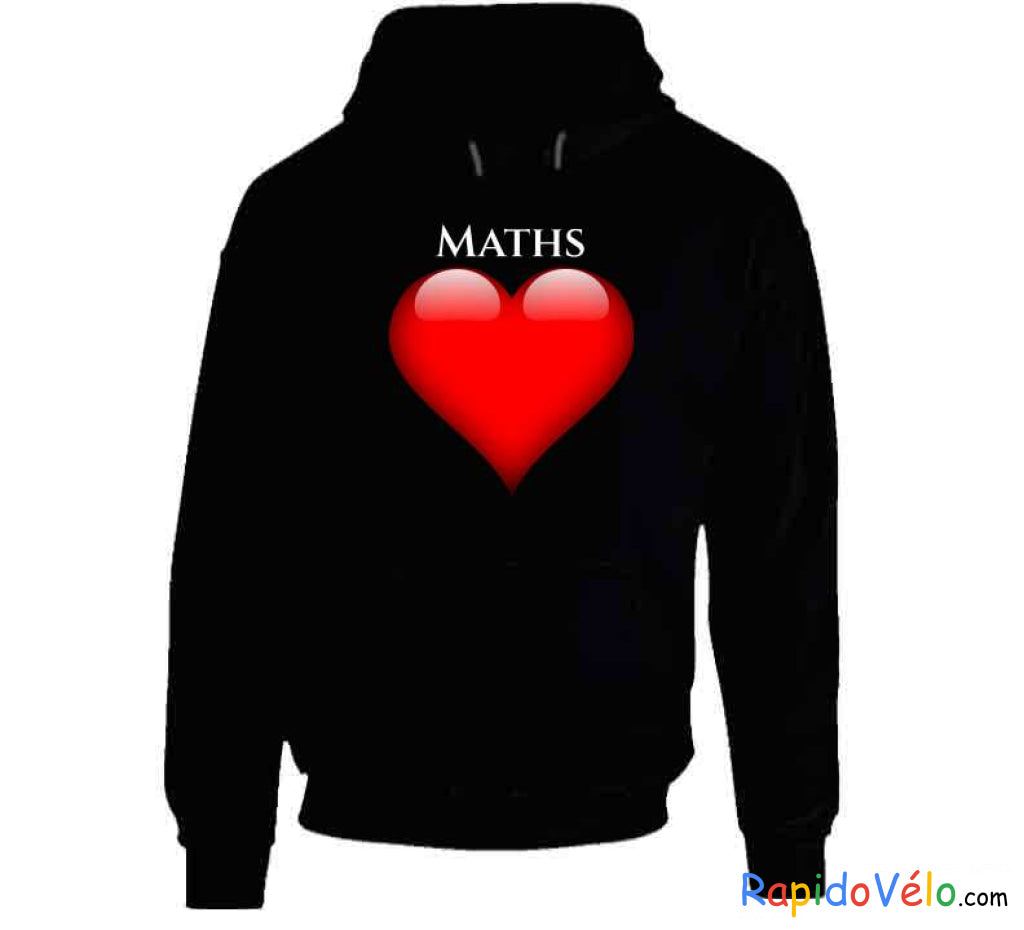 J’aime Les Maths Hoodie / Black Small T-Shirt