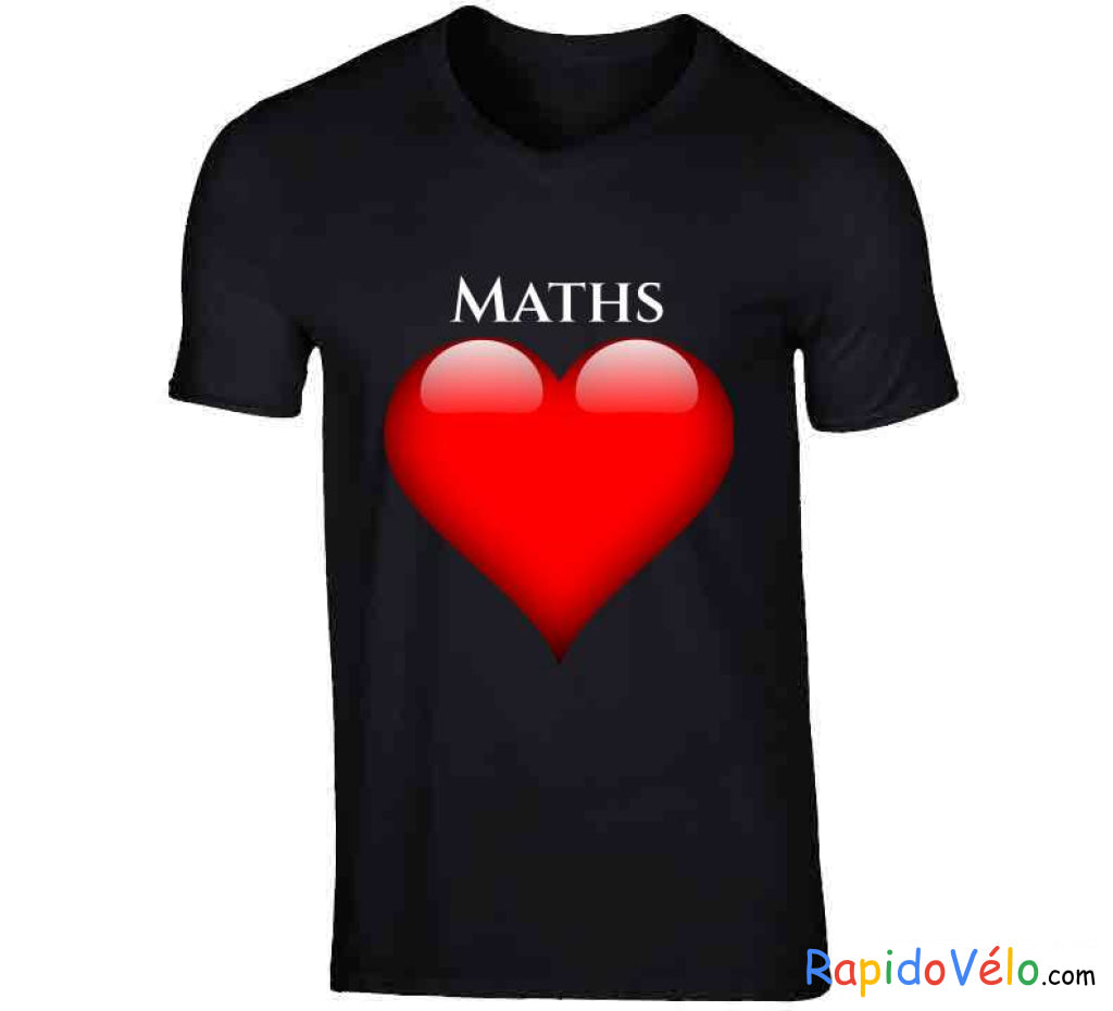 J’aime Les Maths V-Neck / Black Small T-Shirt