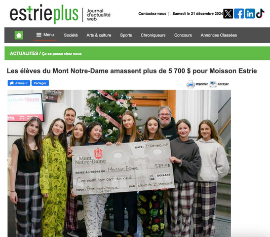 2024-12-19 - Estrie Plus - Projet Moisson Estrie 5700$